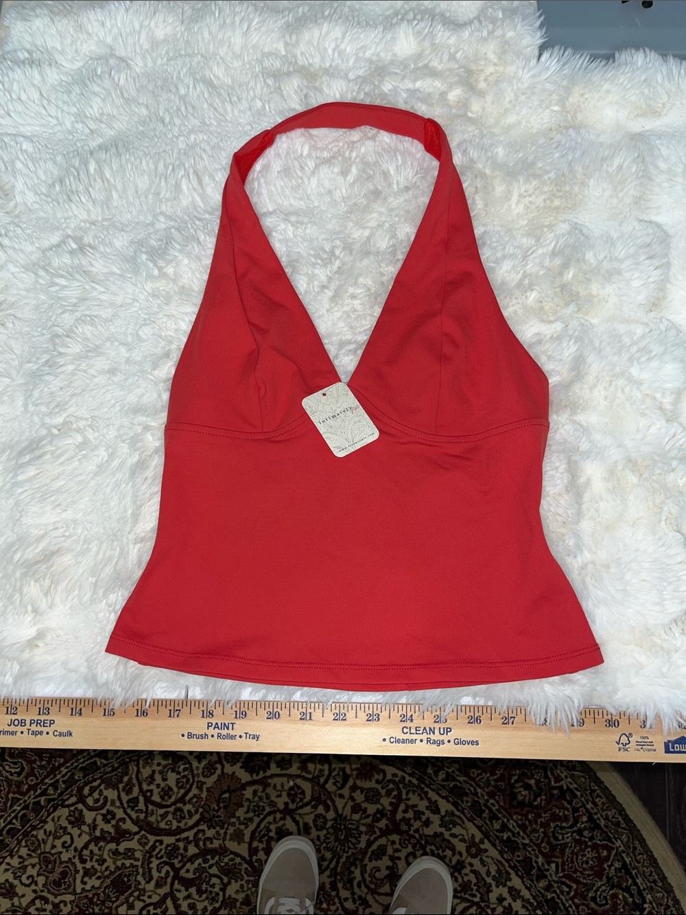 Free People Red Halter Camisole Tank